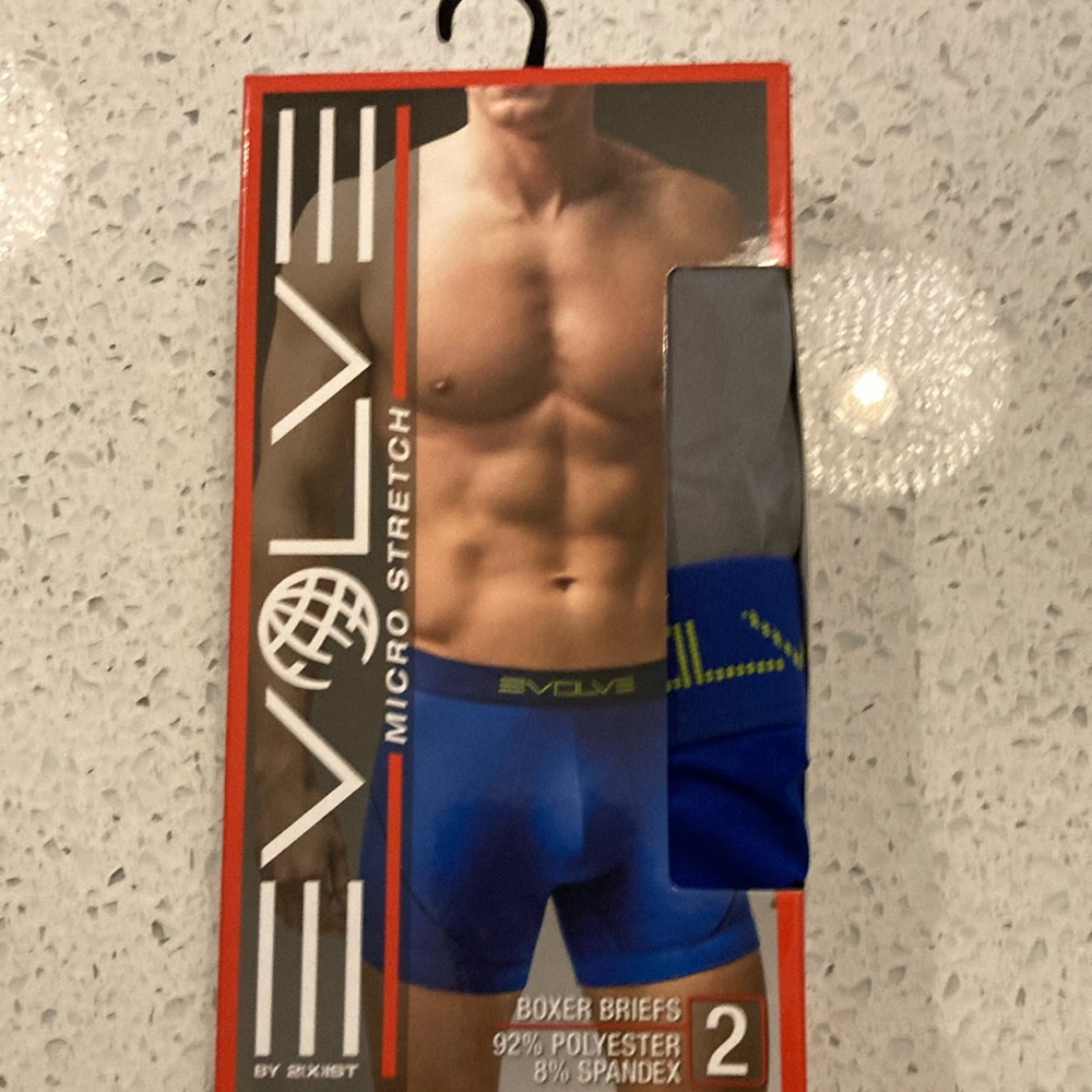 Evolve Boxer Briefs Blue Gray